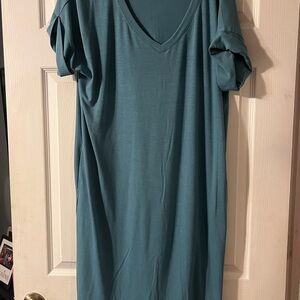 Zenana Outfitters Teal Midi Dress